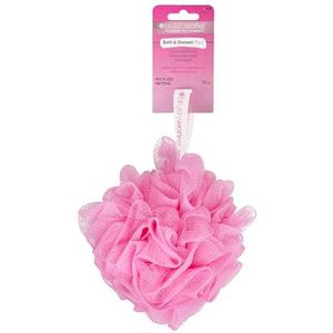 Brushworks - Bath & Shower Pouf - Gerecycled Netmateriaal - Zacht Exfoliëren