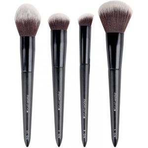 Brushworks - Buff and Blend Face Set - Make-up Kwasten - 4 Stuks - Synthetisch