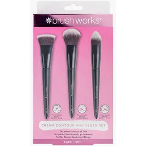 Brushworks - Cream Contour and Blush Set - Penselen Set - Professionele Kwaliteit