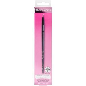Brushworks - No. 23 Precise Liner Brush - Make-up Kwast - Zwart - Synthetische Haren