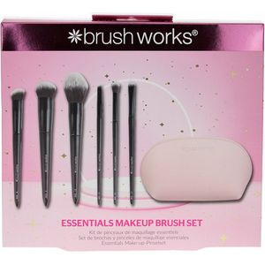 Brushworks Essentials - Make-upkwasten Set - Inclusief Etui - Professionele Kwaliteit
