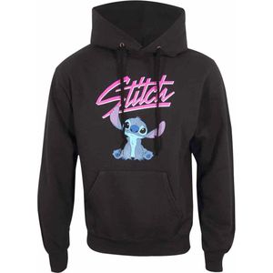 Lilo & Stitch - Script - Heren Trui - Zwart - 80% Katoen, 20% Polyester