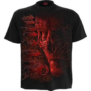 Spiral - Vecna - Suffer - Voorzijde Print T-Shirt Zwart, Zwart, L