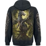Spiral - Hoodie - Zwart - 100% Katoen - Fleece