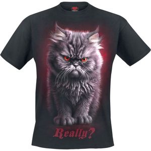 Spiral - Anger Management - T-shirt - Zwart - Met Print Op De Voorkant