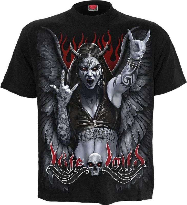 Spiral - M101 - T-shirt - Zwart - 100% Katoen