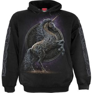 Spiral - Celtic Unicorn Hoodie/trui - Zwart