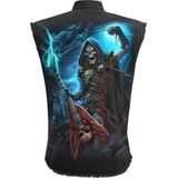 Spiral Dead Metal Vest zwart 4XL 100% katoen Biker, Horror, Rock wear, Schedels
