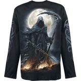 Spiral - Zwart T-shirt - 100% Katoen - Lange Mouwen