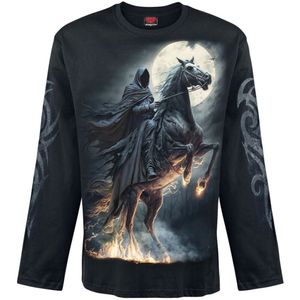 Spiral - Zwart T-shirt - 100% Katoen - Lange Mouwen