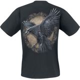 Spiral - Raven Wise - T-shirt - Zwart - Heren