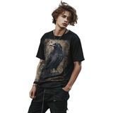 Spiral - Raven Wise - T-shirt - Zwart - Heren