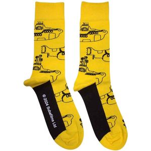 The Beatles - Submarine Sub Outline Repeat - Enkelsokken - Geel