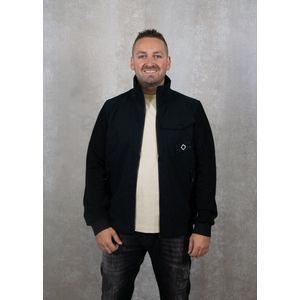 Ma.Strum Full Zip Mixed Media Sweat