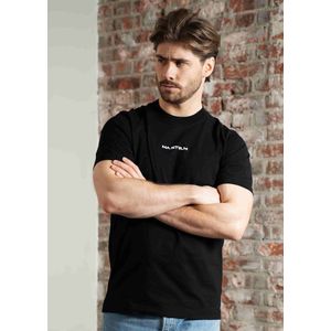 MA.STRUM - T-shirt - Print - Zwart - Katoen