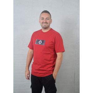 Ma.Strum - Tromple Loeil Badge Tee - T-shirt - Kleur - Materiaal