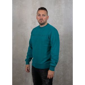 Ma.Strum Crew Neck Applique Logo Sweat