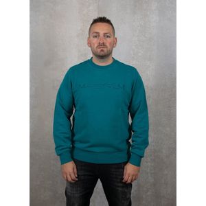 Ma.Strum Crew Neck Applique Logo Sweat