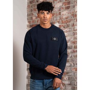 MA.STRUM - Neo Crew Sweatshirt - Zwart - 100% Katoen