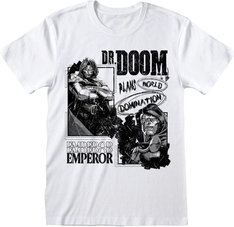 Marvel Comics Marvel Comics - World Domination Heren T-shirt - wit - S