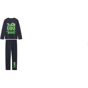 Minecraft - Pyjama - Marineblauw - Kinderen