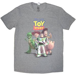 Rock Off - Toy Story Characters - T-shirt - Grijs - Uniseks