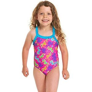 Zoggs Sea Unicorn Ruffle X Back badpak voor meisjes