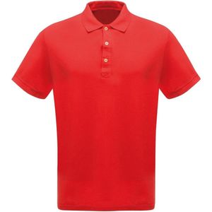 Regatta Professioneel Heren Klassiek 65 Poloshirt met korte mouwen (Klassiek rood)