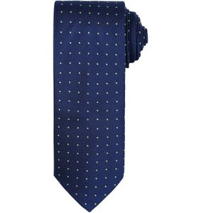 Premier Heren Micro Dot Pattern Formele Work Tie (Marine / Kalk)