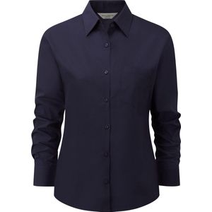 Russell - Dames Lange Mouwen Shirt - Franse Marine