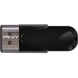 PNY - Attaché 4 - USB-stick - 64 GB - Zwart - USB 2.0