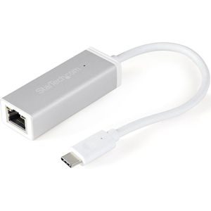 StarTech.com USB-C-naar-RJ45 Gigabit Ethernet-netwerkadapter – USB type-C naar RJ45 – M/F – zilver (US1GC30A)