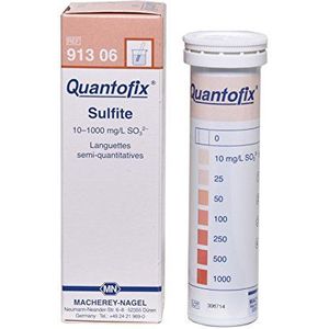 Quantofix 1138896 Sulfiet Test Stick, 6 mm x 95 mm (Pak van 100)