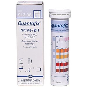 Quantofix 1138919 Nitriet-/pH-teststok voor koelsmeermiddelen, 6 mm x 95 mm (Pak van 100)