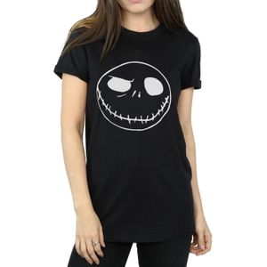 Li-cense Disney dames nightmare before christmas jack's grote gezicht katoenen vriendje t-shirt