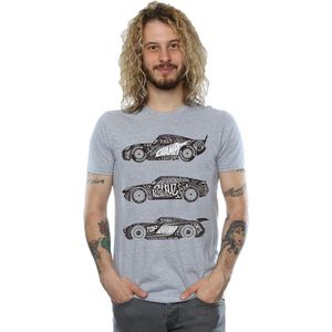 Li-cense Disney heren cars tekst racers t-shirt