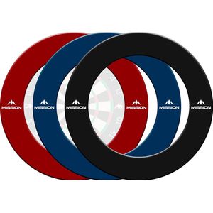 Mission Dartbord Surround Zwart met logo