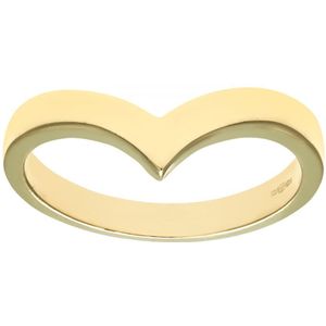 9ct geelgouden dameswensbeenring