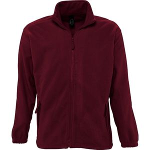 SOLS - North - Outdoor Fleece Jacket - Bourgondië - 100% Polyester, Pill-resistent, 300 gsm