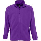 SOLS - North Full Zip - Outdoor Fleece Jacket - Donkerpaars