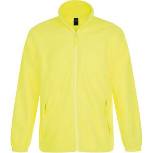 SOLS Heren North Full Zip Outdoor Fleece Jacket (Neon geel)