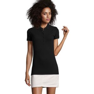 SOLS Dames dames Phoenix Phoenix Polo met Korte Mouwen (Zwart)