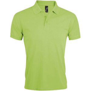 SOLS Heren Prime Pique Poloshirt met korte mouwen (Appelgroen)