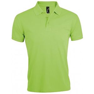 SOLS Heren Prime Pique Poloshirt met korte mouwen (Appelgroen)