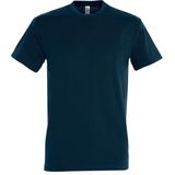 SOLS Dames/dames Imperial Heavy Short Sleeve T-Shirt (Aardolie blauw)