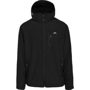Trespass - Accelerator II - Waterbestendige Softshell Jas - Zwart - 94% Polyester, 6% Elastaan