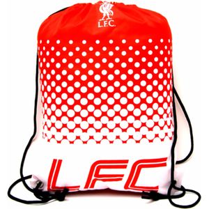 Liverpool FC Officiële Voetbal Crest Design Fade Gym Bag  (Rood/Wit)