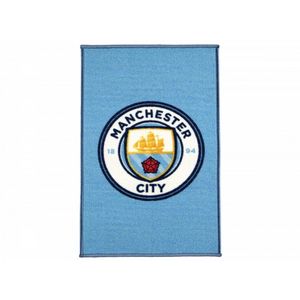 Manchester City FC Official Football Crest Rug