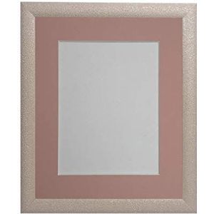 FRAMES BY POST Glitz fotolijst met roze passe-partout, 30,5 x 25,4 cm, fotoformaat 22,9 x 17,8 cm, kunststof glas
