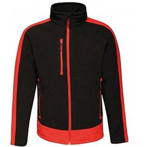 Regatta Professioneel Contrast Sneldrogend 300g Fleece, Blk/ClssicRd, XXL